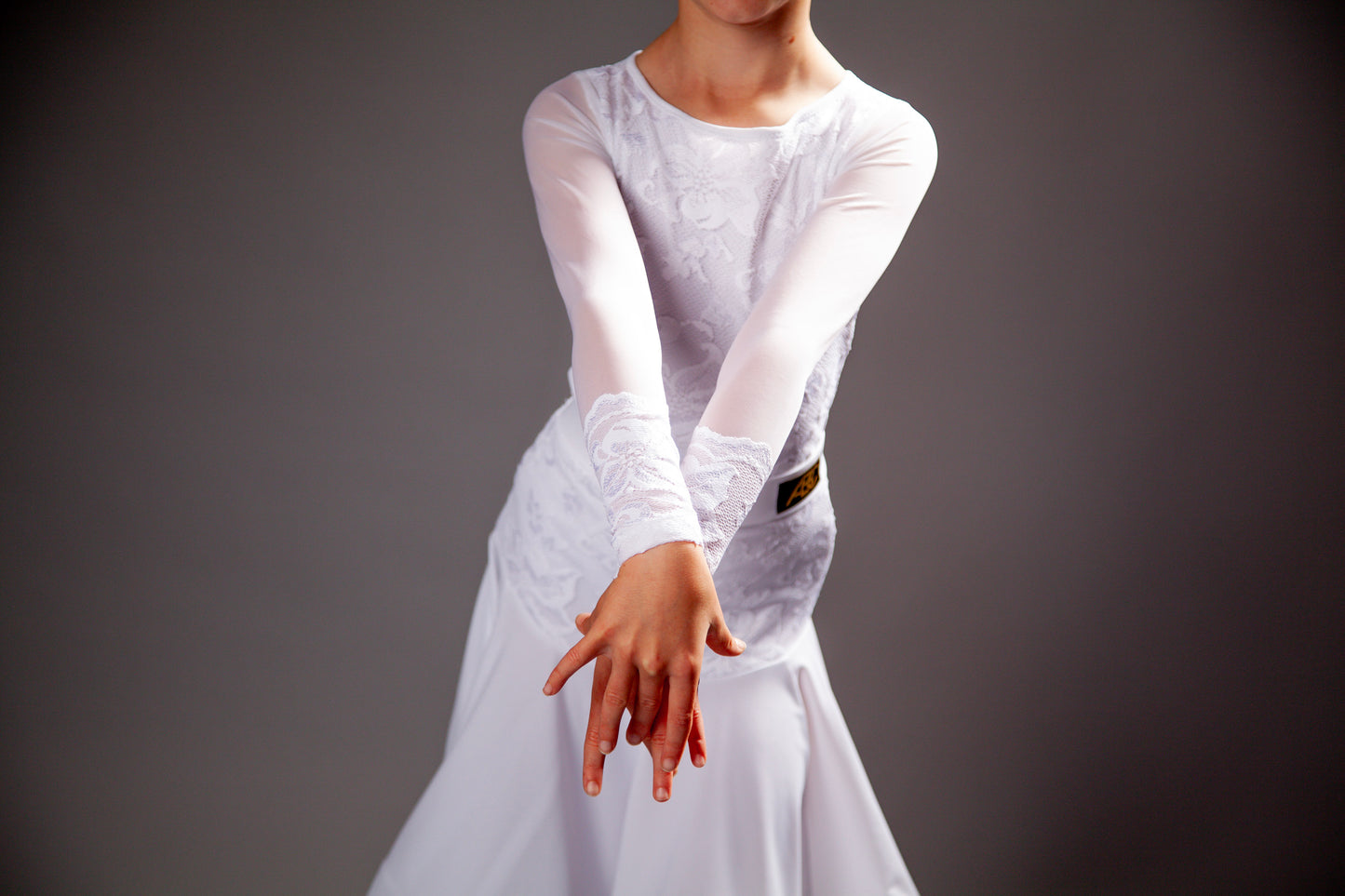 Juvenile dress Emily in white color