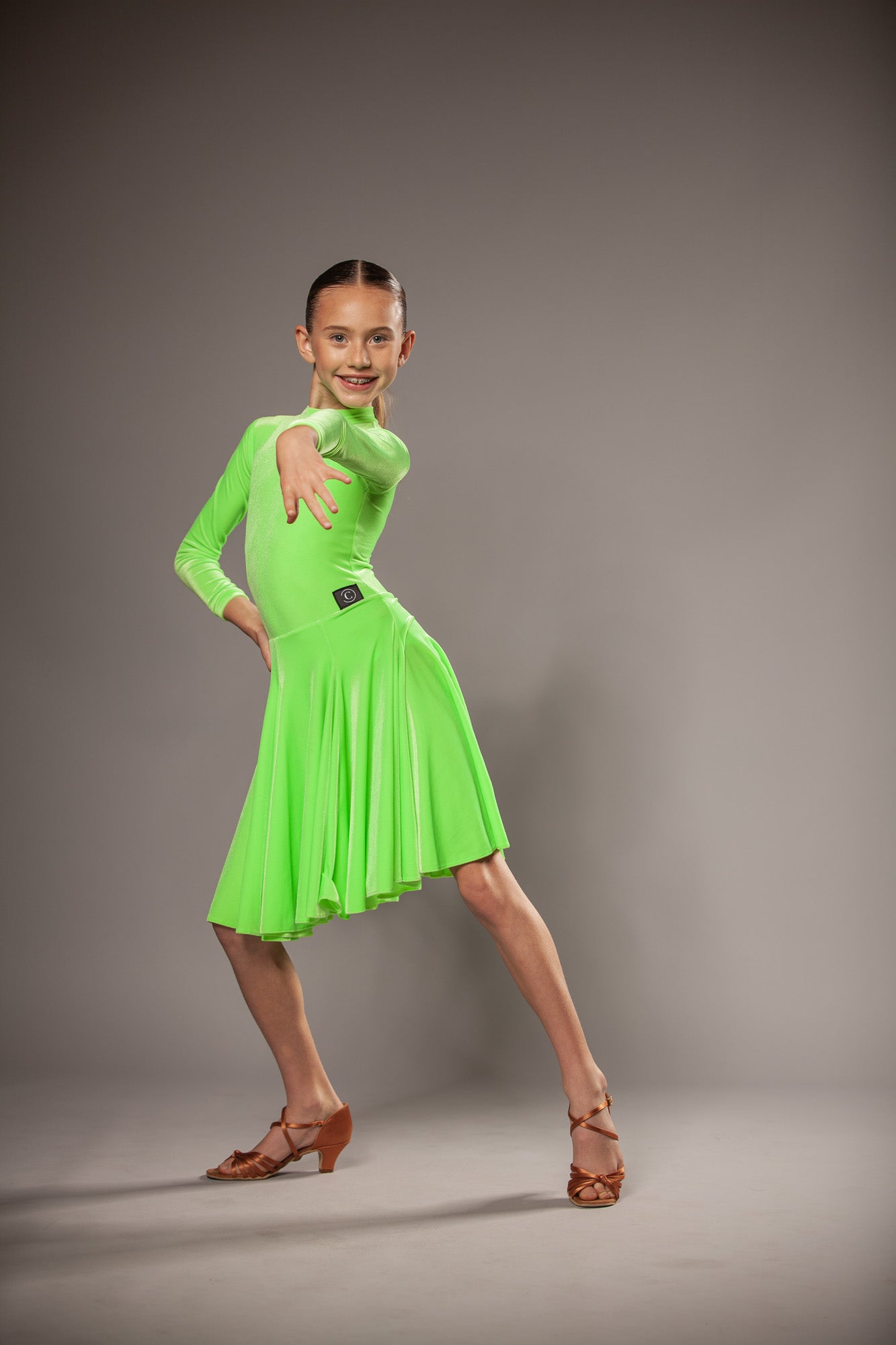 RENT ME: Green Apple velvet dress in size Medium