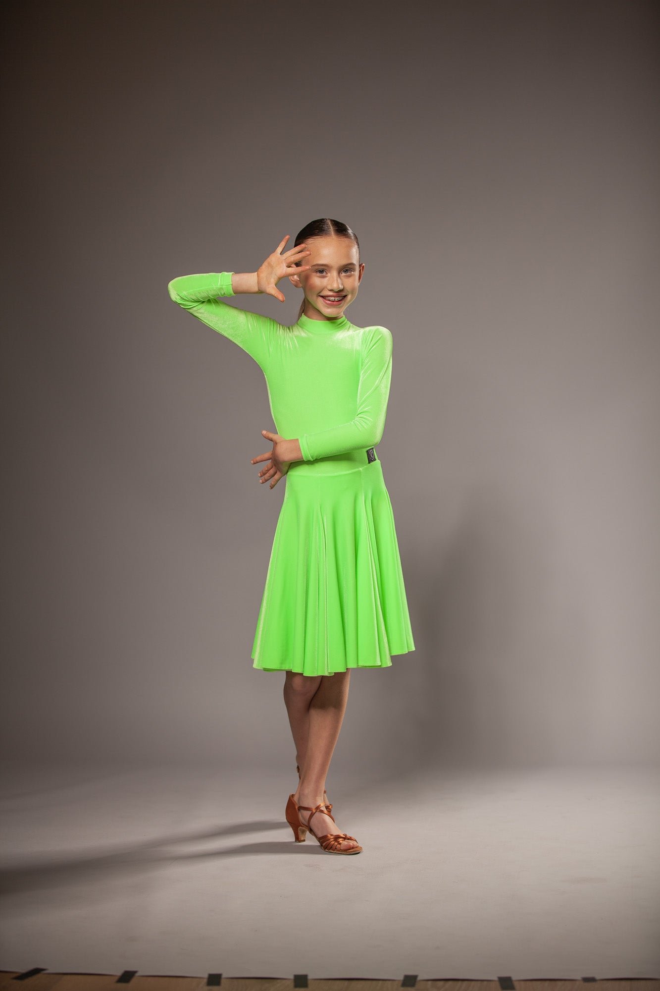 RENT ME: Green Apple velvet dress in size Medium