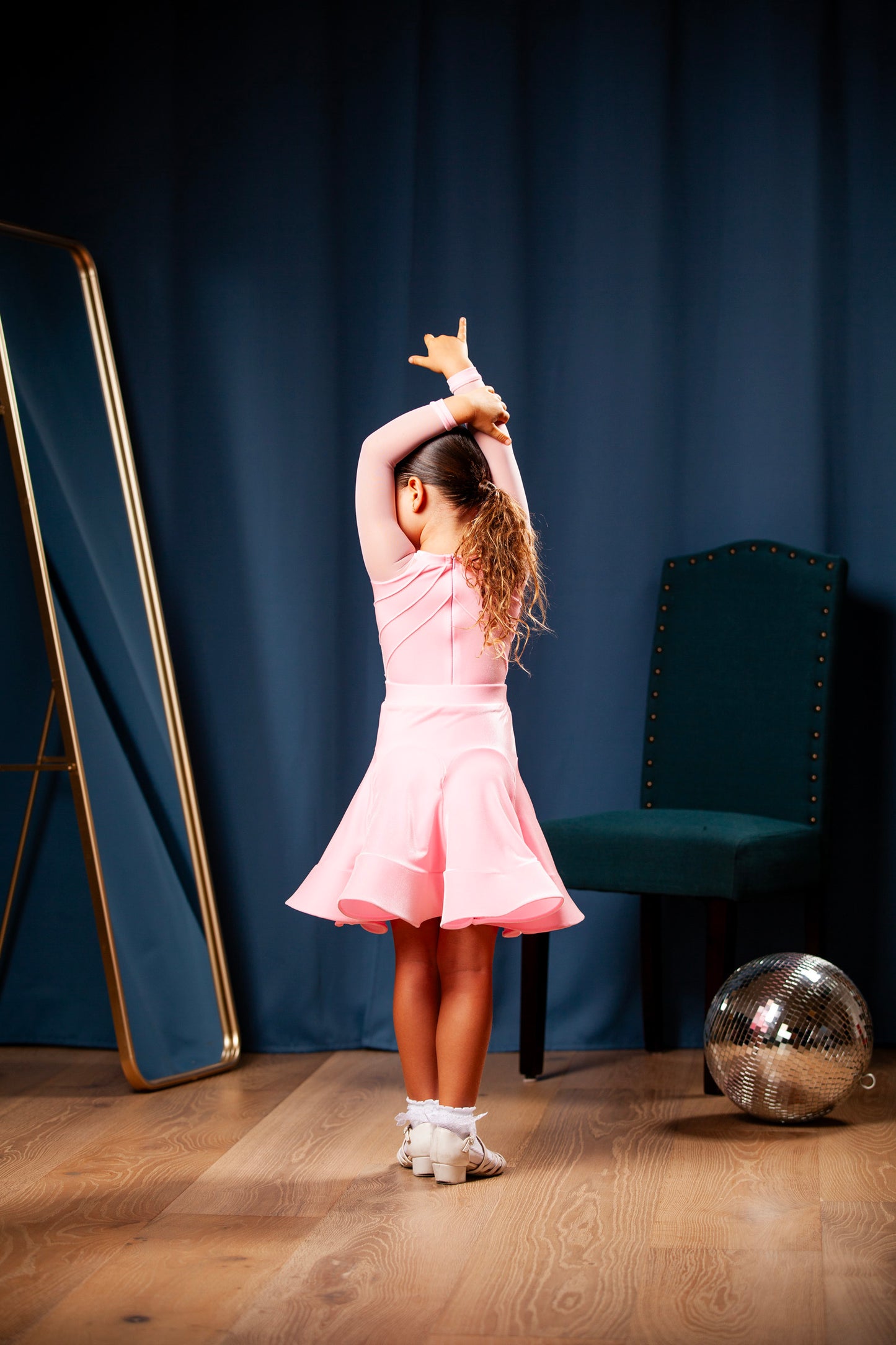 Juvenile dress Karolina in rose pink